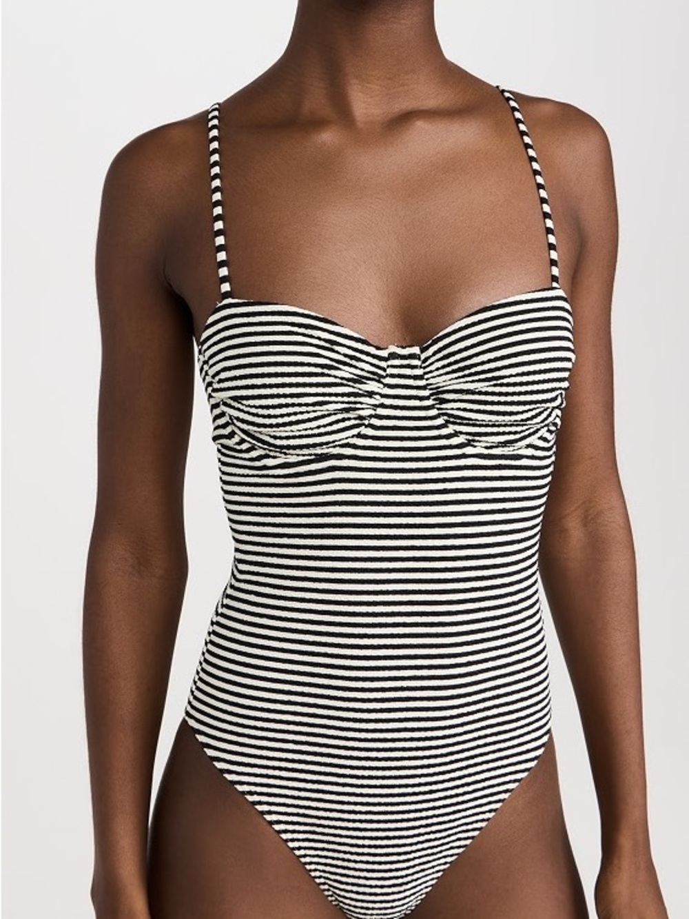NWT Tanya TayloStriped Black & White One-Piece